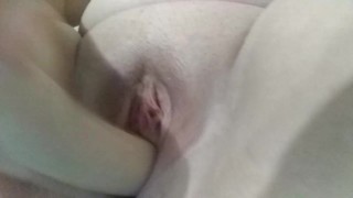 Ramming my pussy hard with 7in dildo