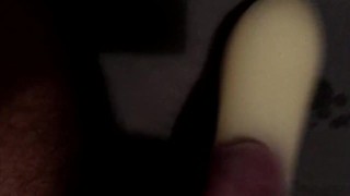 Hairy Daddy fills up a condom Completetly! Multiple Prostate Orgasms