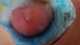 Homemade Toy For Masturbation - Hand Job In Toilet With Homemade Toy
