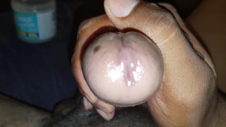 Greasy Up Close Masturbation