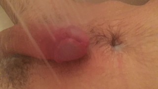 Shower Head Made Me Cum - No Hands Throbbing Cock