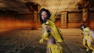 Elder Scrolls V Skyrim mmd Dance Crying (saint ver)