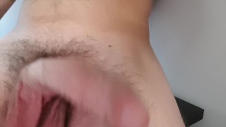 Straight boy jerk off Uncut Cock 