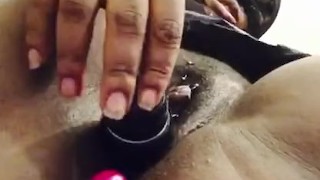 Female mask masturbating