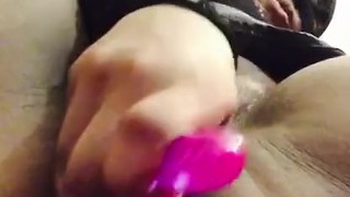 Female mask masturbating