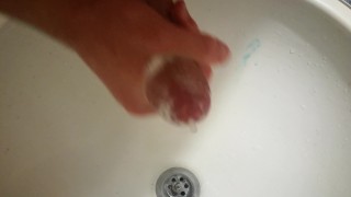 POV Masturbation In School Toilet And Cumshot - Playing With My Hot Dick