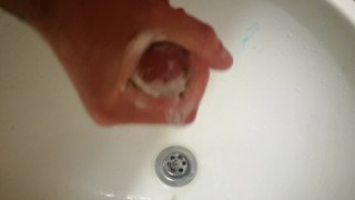 POV Masturbation In School Toilet And Cumshot - Playing With My Hot Dick