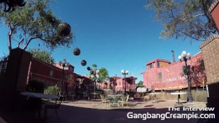 Fresh Amateur getting excited for her first Gangbang