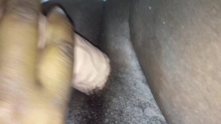ebony BBW masterbation with dildo