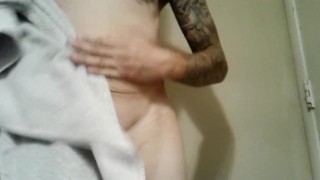 Drying off after shower