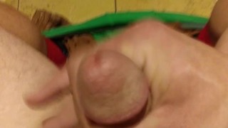 Public bathroom stall.. finally cumming