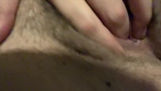 Playing with my tight warm pussy