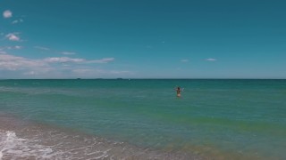 I'm nude on Lago Saler beach in Valencia. Public nuditty outdoor