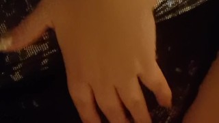 Brunette babe oily playtime with pink dildo - kissing, sucking, fucking it