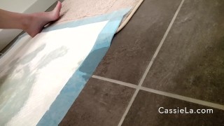Desperately Pissing Twice on an Absorbent Mat