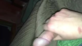 Backed up load from Edging my Big Cock all nigh thg at work!