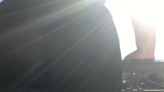 outside