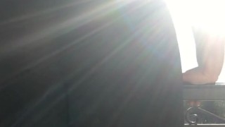 outside
