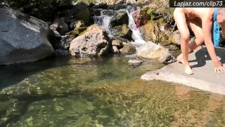 Solo Male Waterfall Wading & Wanking Nature - Lapjaz.com Ecosexual Ecoporn