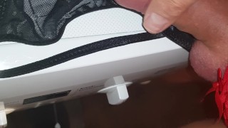 cum on black strings then eat that sperm