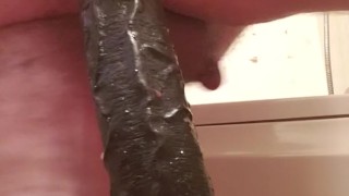 Making my dildo disappear and taking daddys dick