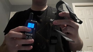 Male Sub Uses a Shock Collar for Self 