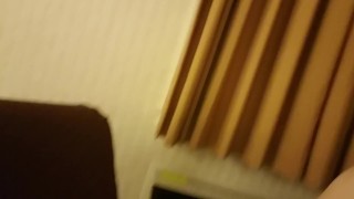 Spraying piss all over the chair