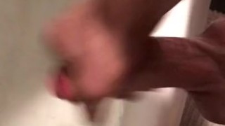Solo shower masturbation