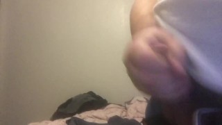 College bear beats cock with door open and roommates home