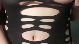Playing with my tits