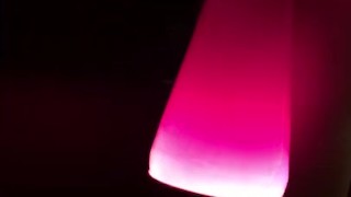 Fucking my lava lamp, tight pussy can barely take it