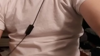 Shooting cum on my shirt