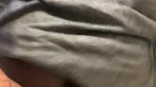 Chocolate Ass bouncing on Dildo (TS PublicPrincess)