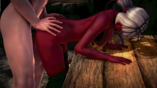 demoness and her dungon play
