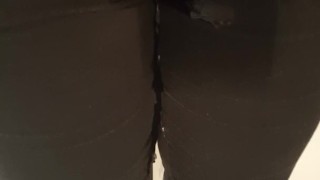 Wetting jeans in shower