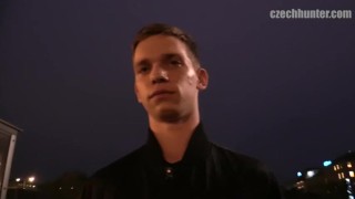  CZECH HUNTER 382 - Rather Than Waiting For The Train, Hot Jock Rides A Dick Bareback