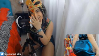 ASMR 3dio Cosplay Cleópatra Cumming for you Goazando Gostoso