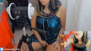 ASMR 3dio Cosplay Cleópatra Cumming for you Goazando Gostoso