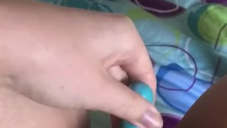Fucking my pussy with a vibrating bullet