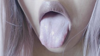 Pale Lips/Wet Tongue Fetish