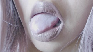 Pale Lips/Wet Tongue Fetish