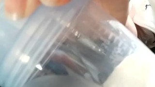 Breast Milk Lactation pumping young ginger milf milk