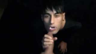 Vampire eats 2 cum loads POV