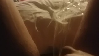 Pissing in bed making a big puddle