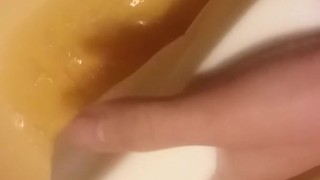 Soaking up piss with magic eraser