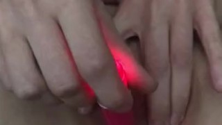 CUMS HARD ON FINGER FROM VIBRATOR
