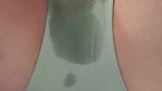 Pissing my panties in the bath