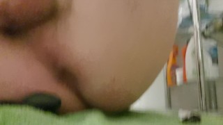 stoned Teen insert XXL Plug Gape and Prolapse