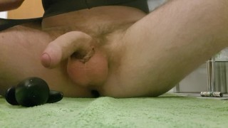 stoned Teen insert XXL Plug Gape and Prolapse