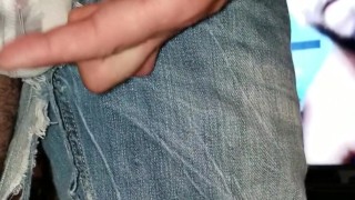 Jean Shorts Bulge